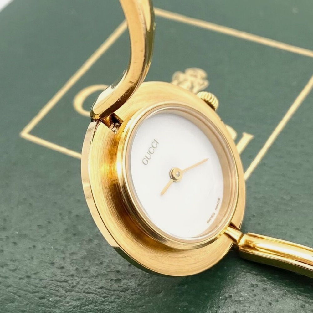 GUCCI 14k Gold Luxury Watch RARE!!🩷💛🩵💚💜💙🤎🖤🙌😍 - Picture 3 of 8